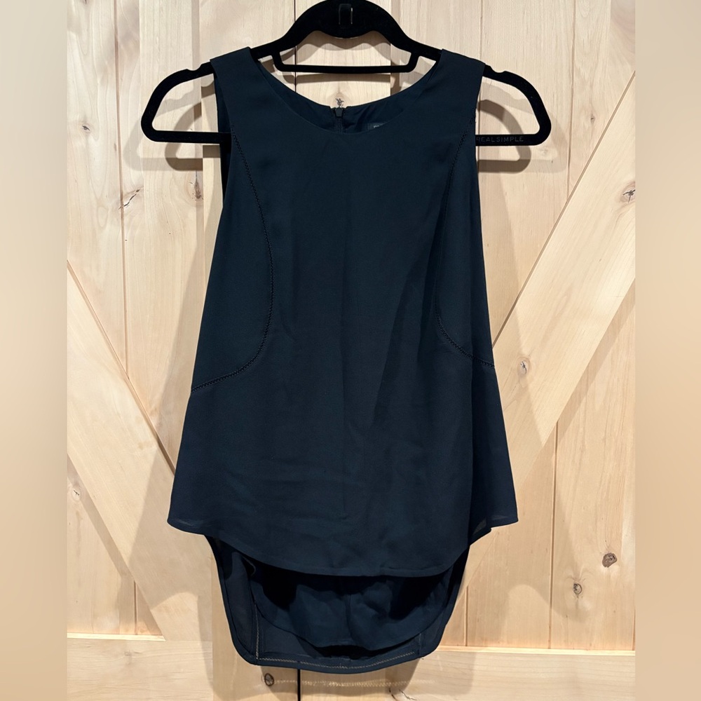 Rag & Bone Silk Top with Back Zip Detail